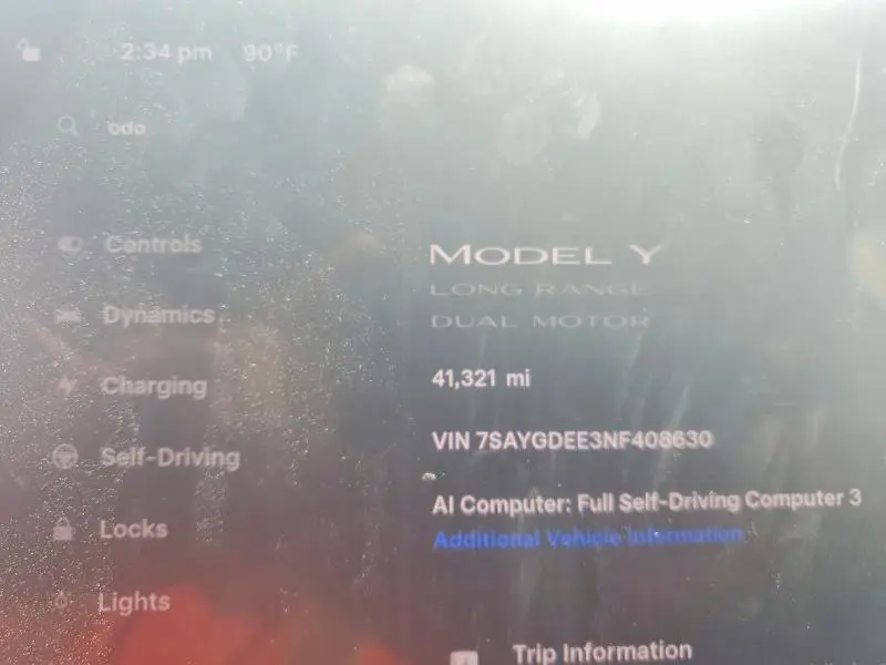 2022 TESLA MODEL Y   