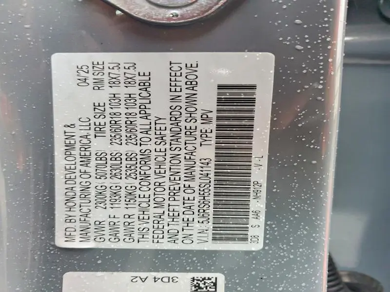 2025 HONDA CR-V SPORT  