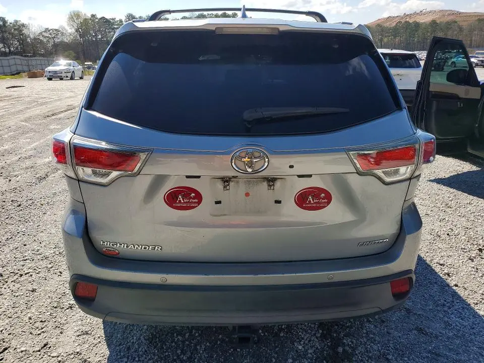 2016 TOYOTA HIGHLANDER LIMITED PLATINUM  