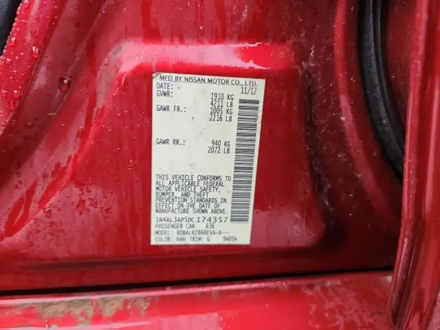 2013 NISSAN ALTIMA 2.5  