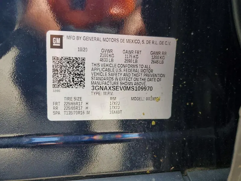 2021 CHEVROLET EQUINOX LS  