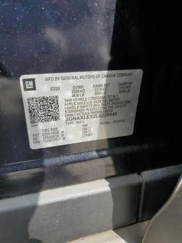 2020 CHEVROLET EQUINOX LT  