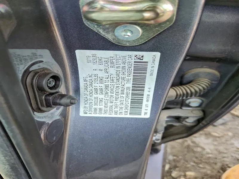 2019 HONDA CIVIC EXL  