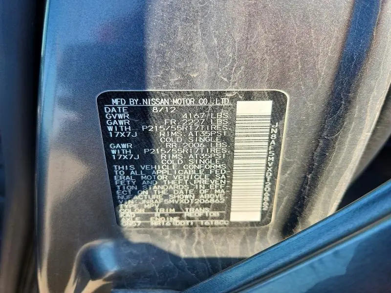 2013 NISSAN JUKE S  