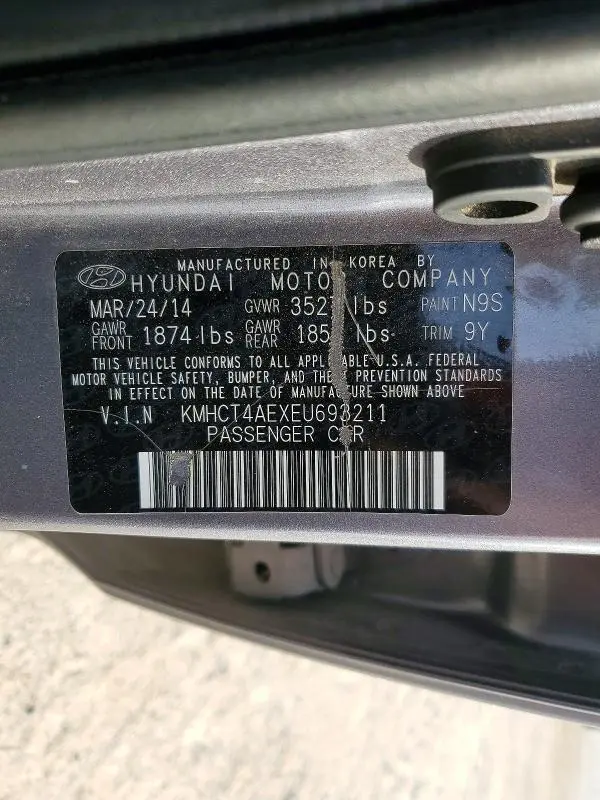 2014 HYUNDAI ACCENT GLS  