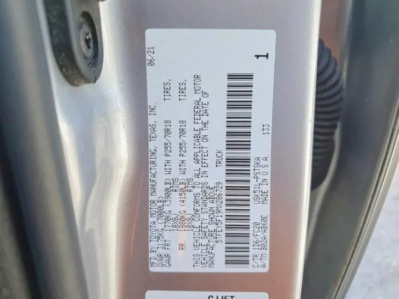 2021 TOYOTA TUNDRA CREWMAX SR5  
