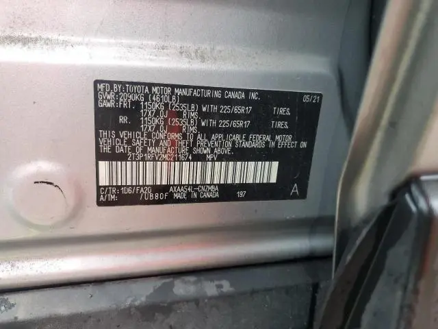 2021 TOYOTA RAV4 XLE