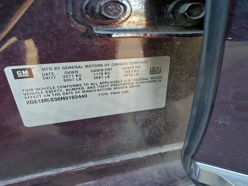 2017 CADILLAC XTS LUXURY  