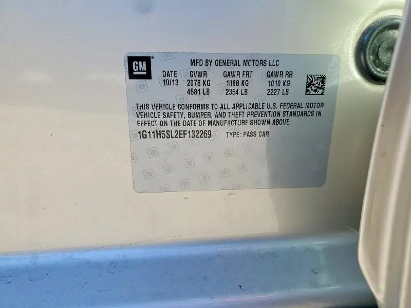 2014 CHEVROLET MALIBU LTZ  