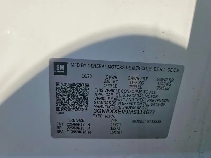2021 CHEVROLET EQUINOX PREMIER  