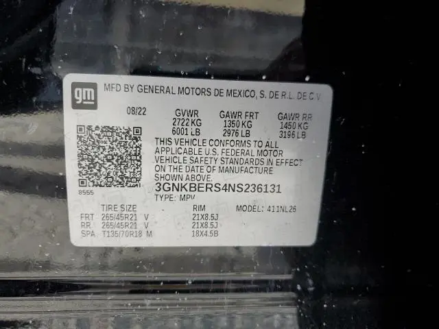 2022 CHEVROLET BLAZER RS  