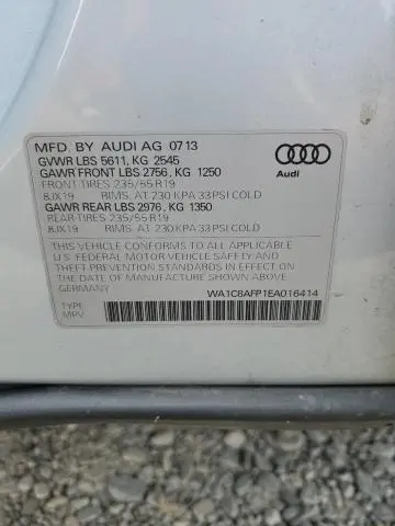 2014 AUDI Q5 PREMIUM HYBRID  