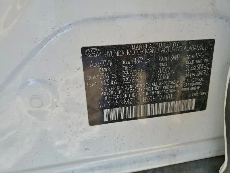 2018 HYUNDAI SANTA FE SPORT   