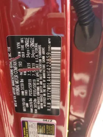 2017 HYUNDAI SANTA FE SPORT   