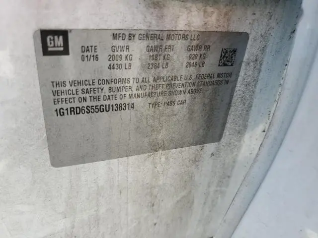 2016 CHEVROLET VOLT LTZ  