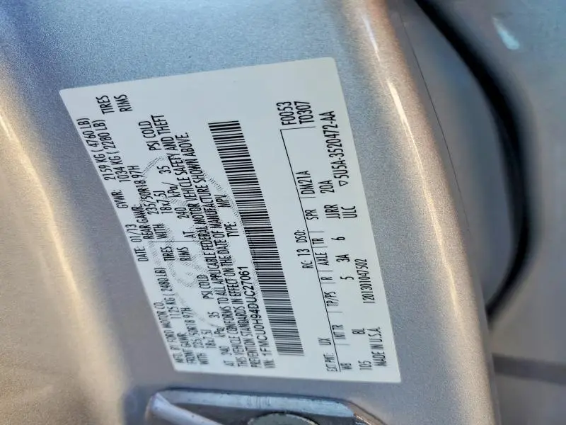 2013 FORD ESCAPE SEL  