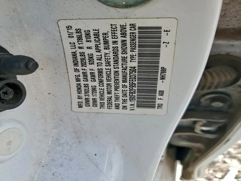 2015 HONDA CIVIC EXL  