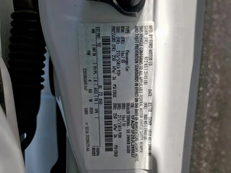 2018 FORD FOCUS SE  