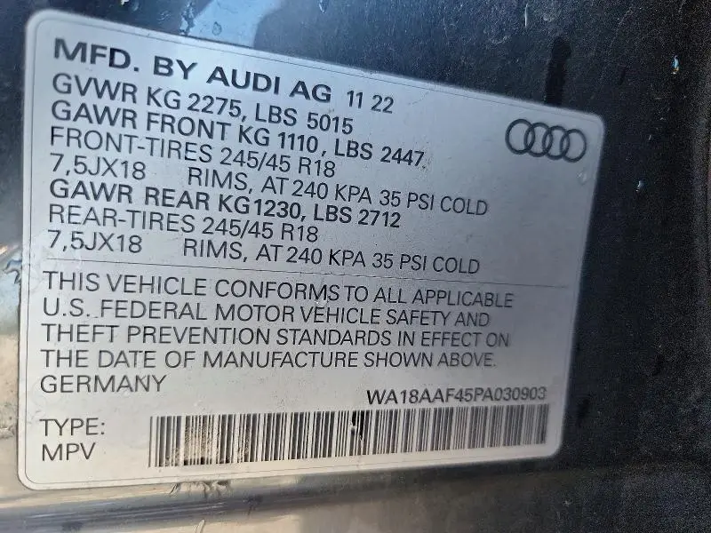 2023 AUDI A4 ALLROAD PREMIUM PLUS  
