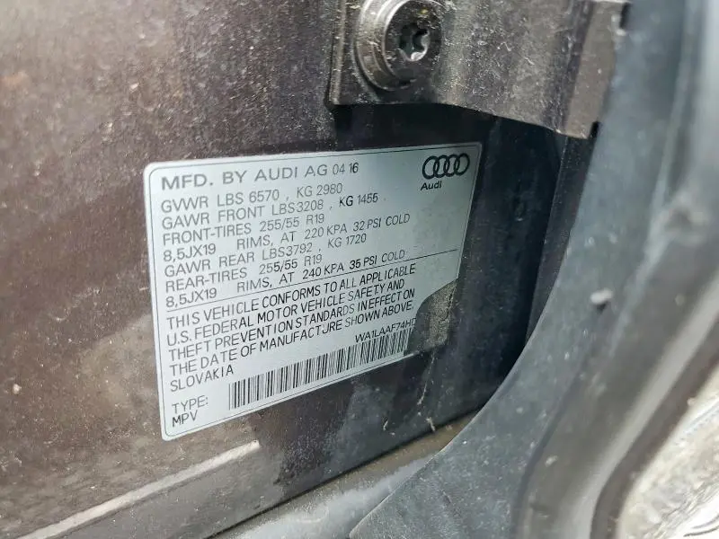 2017 AUDI Q7 PREMIUM PLUS  