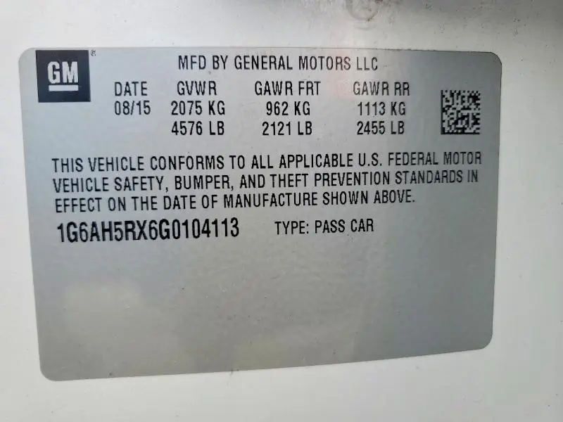 2016 CADILLAC ATS LUXURY  