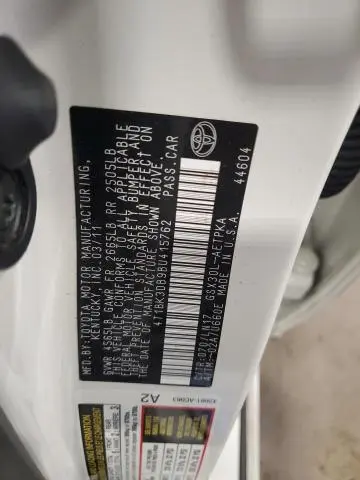 2011 TOYOTA AVALON BASE  