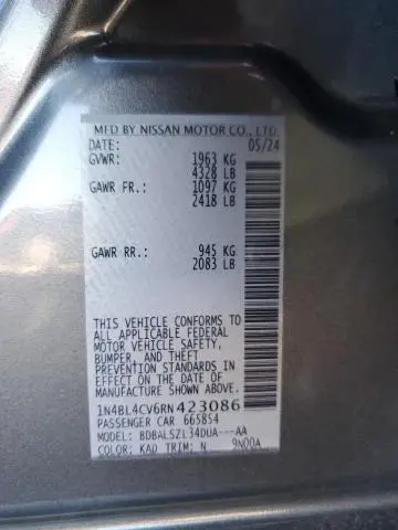 2024 NISSAN ALTIMA SR  