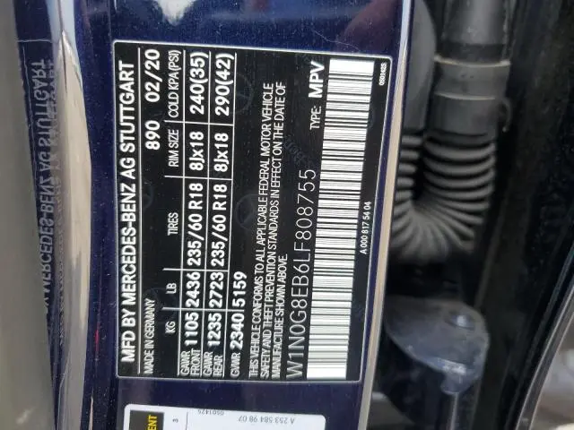 2020 MERCEDES-BENZ GLC 300 4MATIC