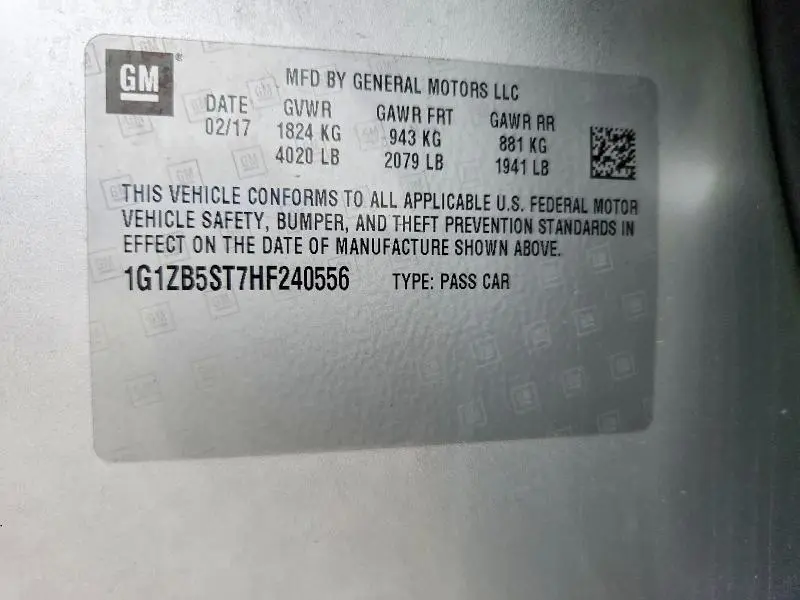 2017 CHEVROLET MALIBU LS  