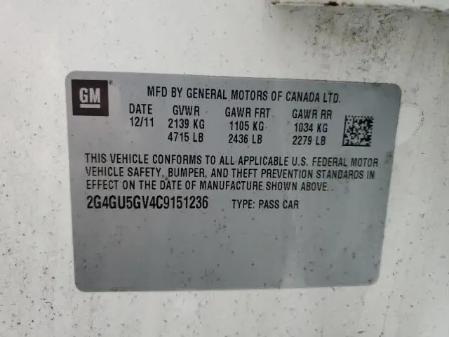 2012 BUICK REGAL PREMIUM  