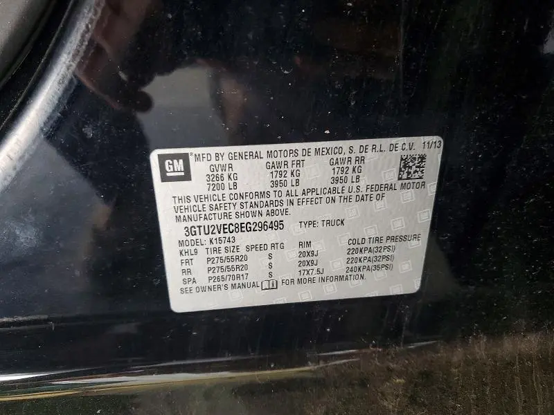 2014 GMC SIERRA K1500 SLT  