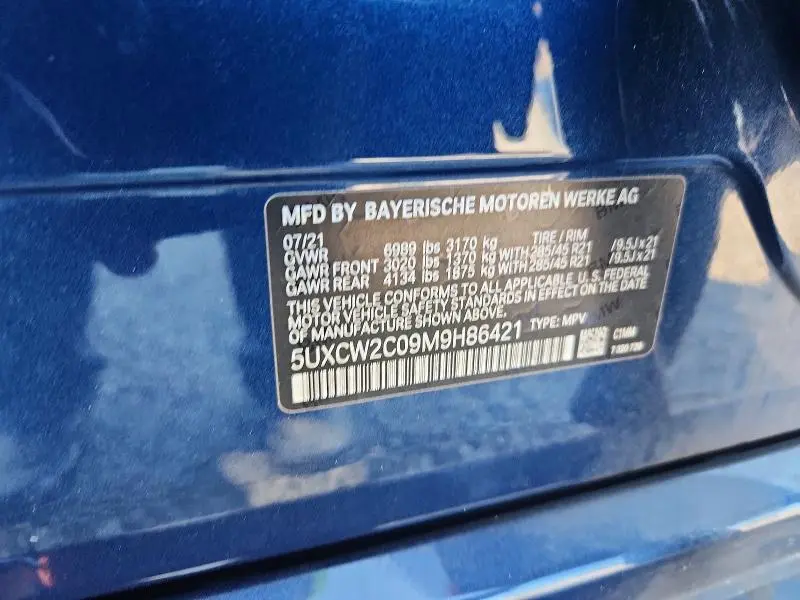 2021 BMW X7 XDRIVE40I  
