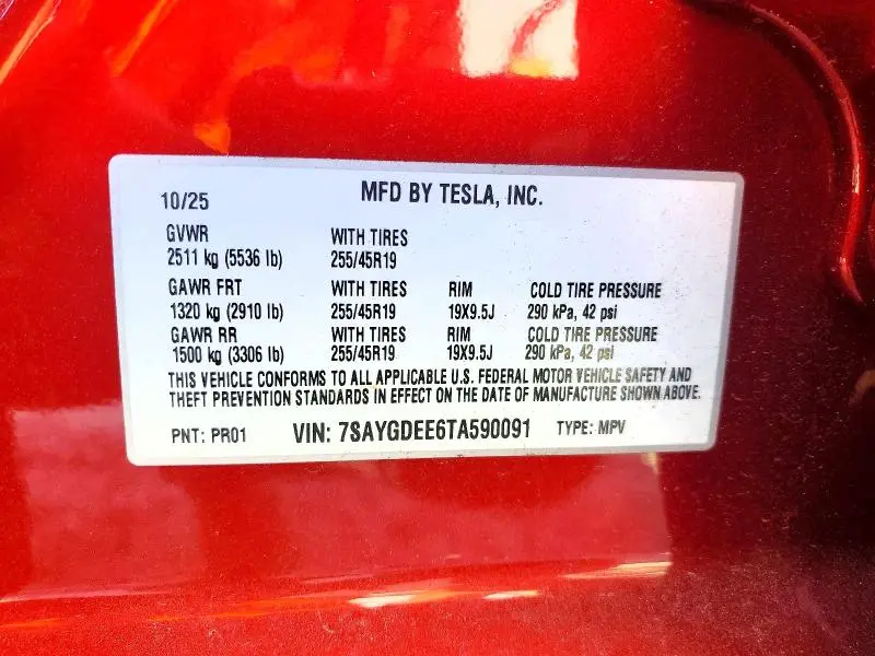 2026 TESLA MODEL Y   