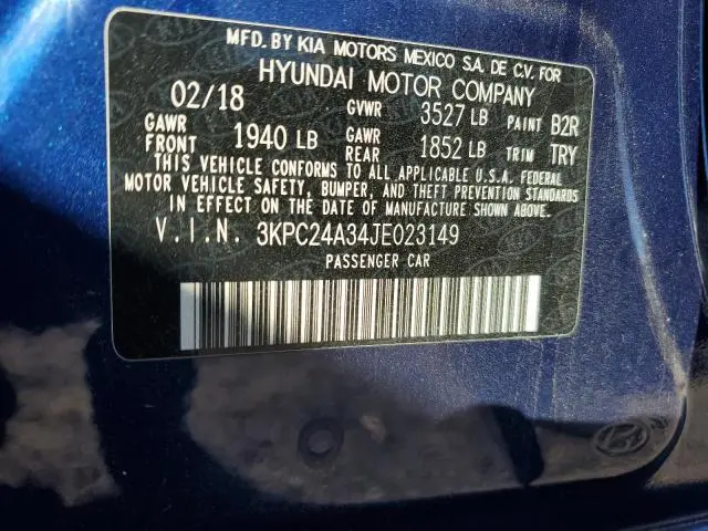 2018 HYUNDAI ACCENT SE  