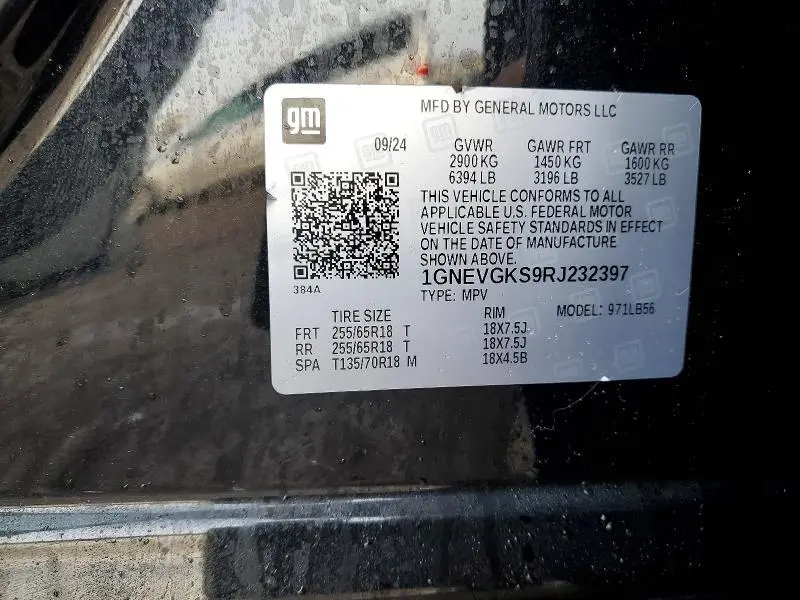 2024 CHEVROLET TRAVERSE LT  