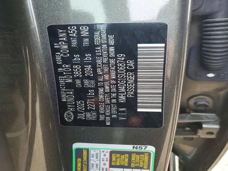 2025 HYUNDAI ELANTRA SEL SPORT  