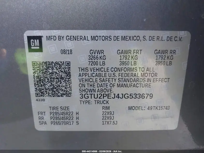 2018 GMC SIERRA 1500 DENALI