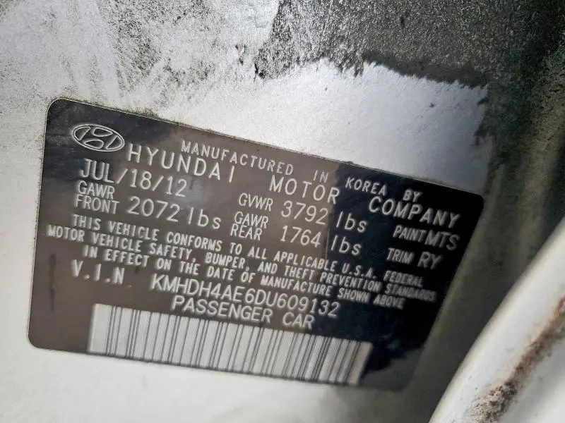 2013 HYUNDAI ELANTRA LIMITED  