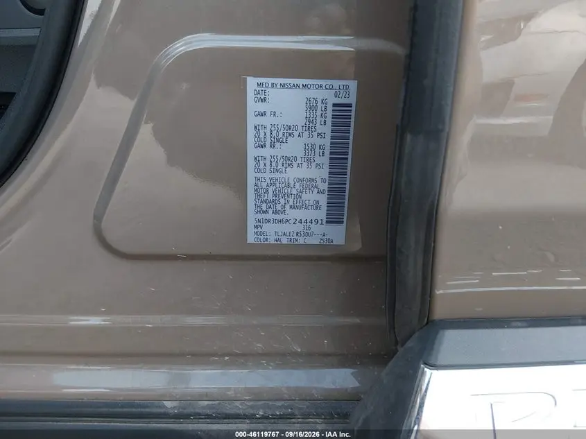 2023 NISSAN PATHFINDER PLATINUM FWD