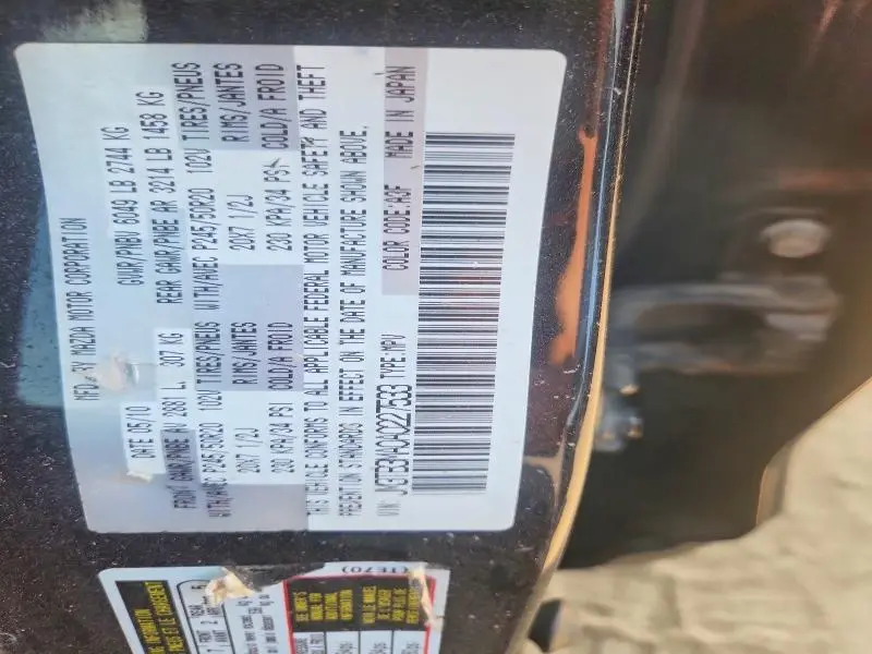 2010 MAZDA CX-9   