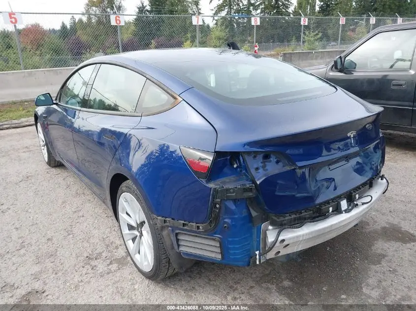 2022 TESLA MODEL 3 REAR-WHEEL DRIVE