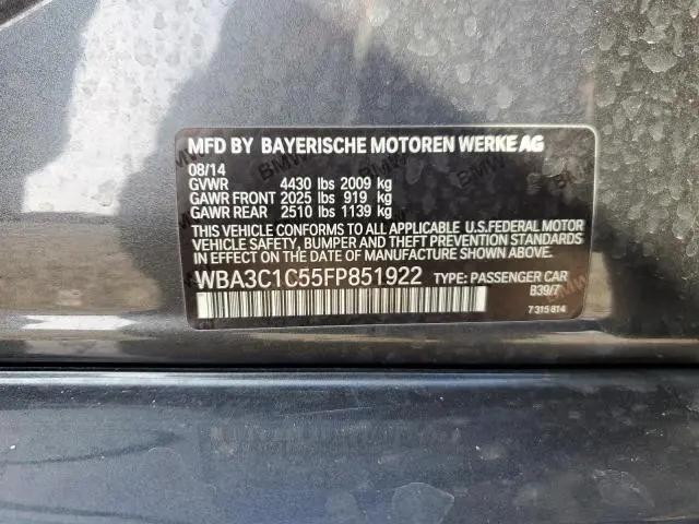 2015 BMW 328 I SULEV  