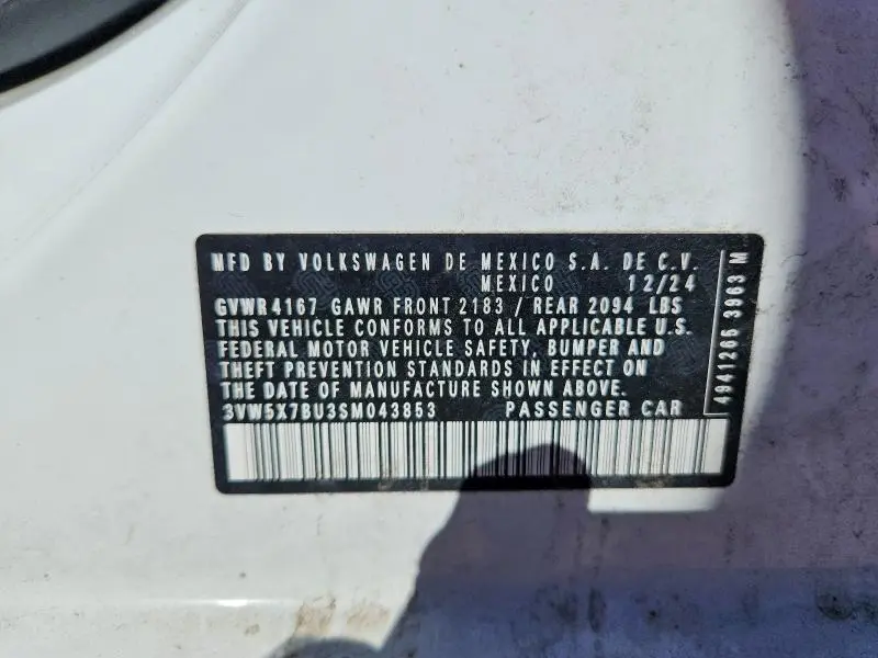 2025 VOLKSWAGEN JETTA S  