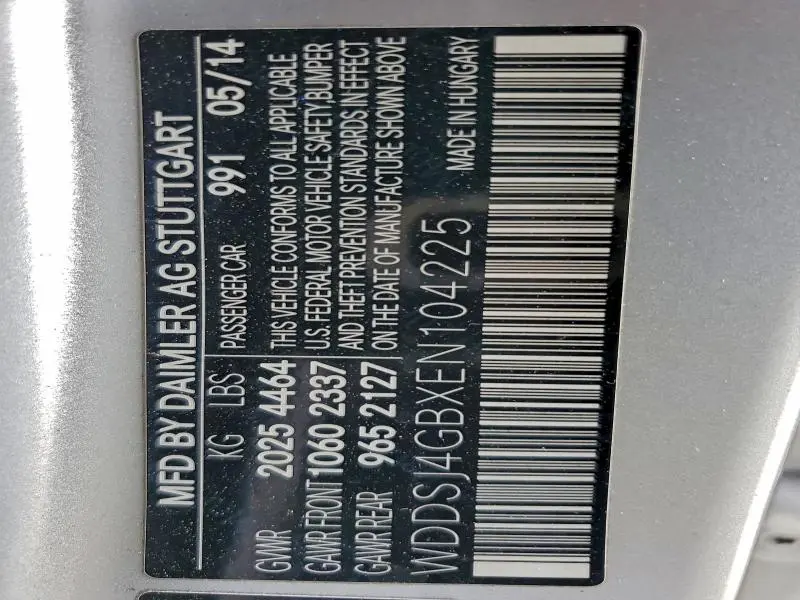 2014 MERCEDES-BENZ CLA 250 4MATIC  