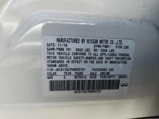 2019 INFINITI Q50 LUXE  