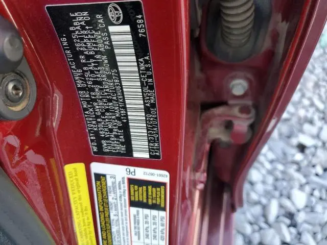 2017 TOYOTA CAMRY LE  