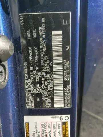 2016 TOYOTA 4RUNNER SR5  