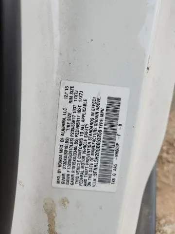 2016 HONDA ODYSSEY LX  