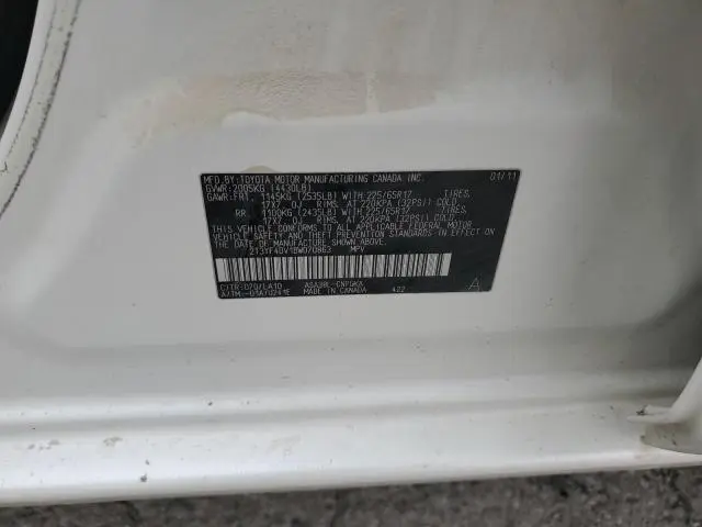 2011 TOYOTA RAV4 LIMITED  