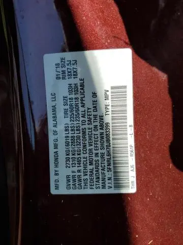 2018 HONDA ODYSSEY EXL  